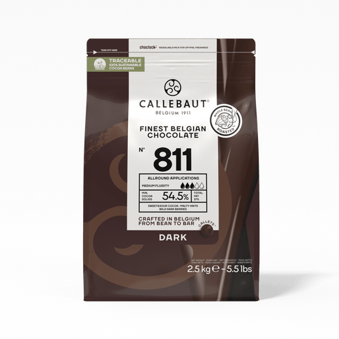 Callebaut 811 Dark Chocolate 54.5% 2.5kg