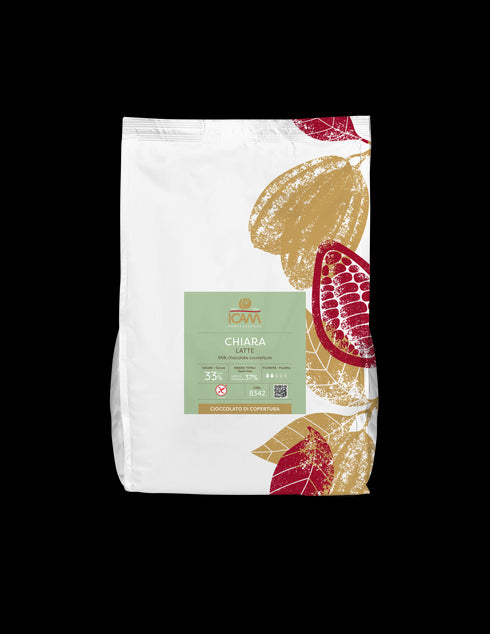 ICAM Latte Chiara 33% Milk Chocolate 4KG