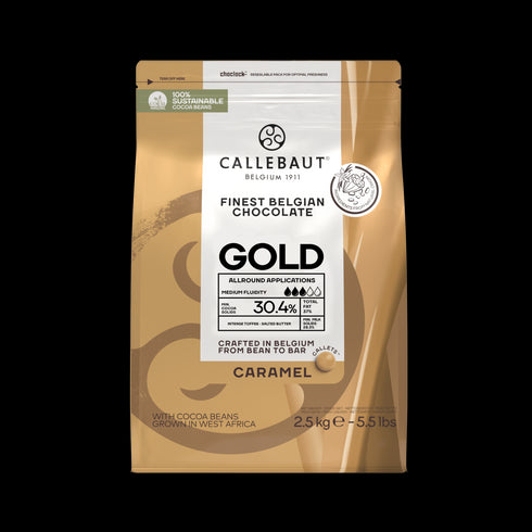 Callebaut Gold Flavoured Callets 2.5 Kg