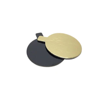 Gold/Black Round Cake Bases - 4cm Round 200pcs
