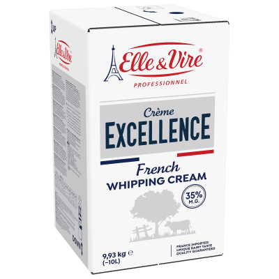 Elle & Vire Excellence UHT Whipping Cream 35% Fat 10LTR