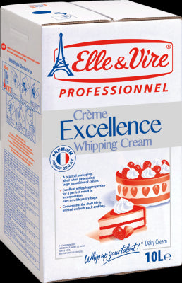 Elle & Vire Excellence UHT Whipping Cream 35% Fat 10LTR