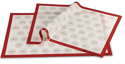Pavoni SPV64 Macaron Non-Stick Silicon Pastry Mat - 585mm x 385mm