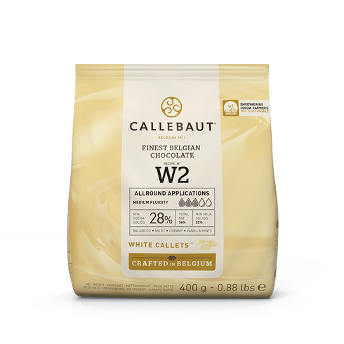 Callebaut W2 White Chocolate 28% 400g