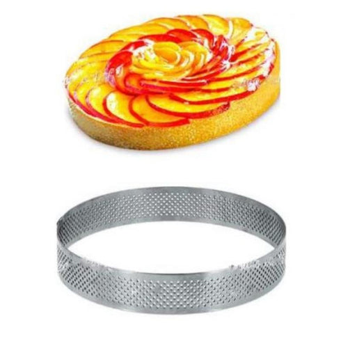 Round Micro-Perforated Stainless Steel Frame Diam.10X2Cm 1