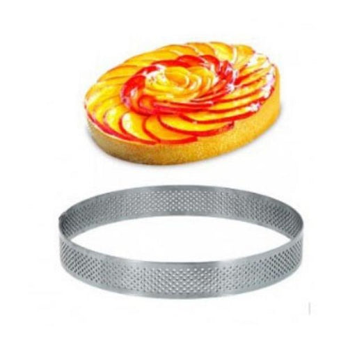 Round Micro-Perforated Stainless Steel Frame Diam.14X2Cm 1