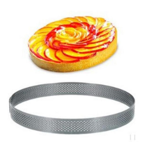 Round Micro-Perforated Stainless Steel Frame Diam.18X2Cm 1