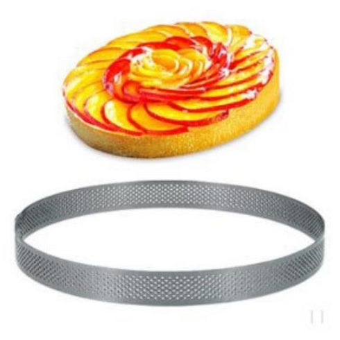 Round Micro-Perforated Stainless Steel Frame Diam.20X2Cm 1