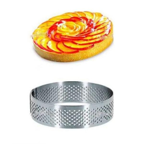 Round Micro-Perforated Stainless Steel Frame Diam.8X2Cm 1