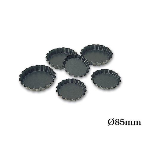 Round Fluted Tartlet Mould Exopan 85 Mm 12