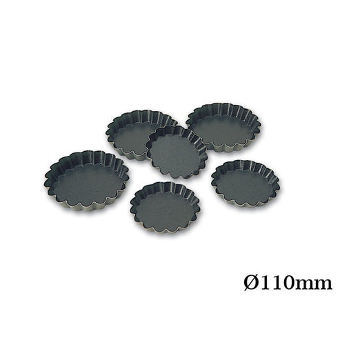 Round Fluted Tartlet Mould Exopan 110 Mm 12