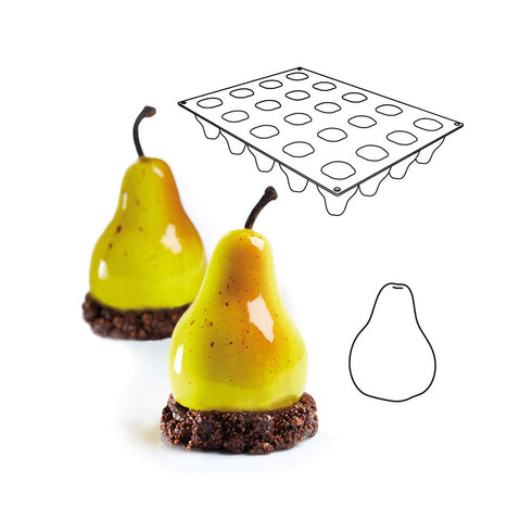 Pavoni Tutti Frutti Pear Professional Silicon Mould