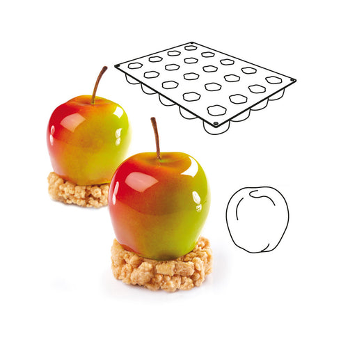 Pavoni Tutti Fruitti Apple Professional Silicon Mould
