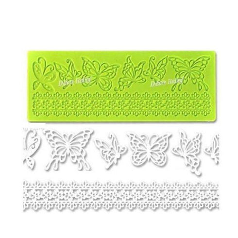 Silicone Lace Mould Butterflies 190X55Mm 1