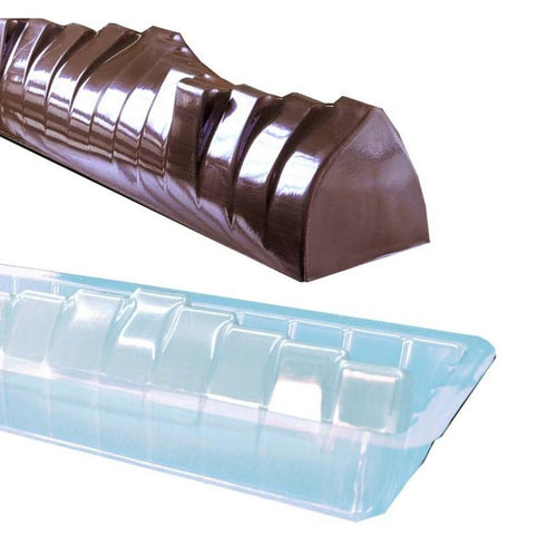 Yule Log Cake Mold In Plastic - Wave 509X80X80Mm 12