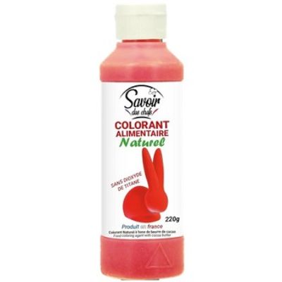 Deco-Relief Natural Velvet Coloured Cocoa Butter - Red 220gm