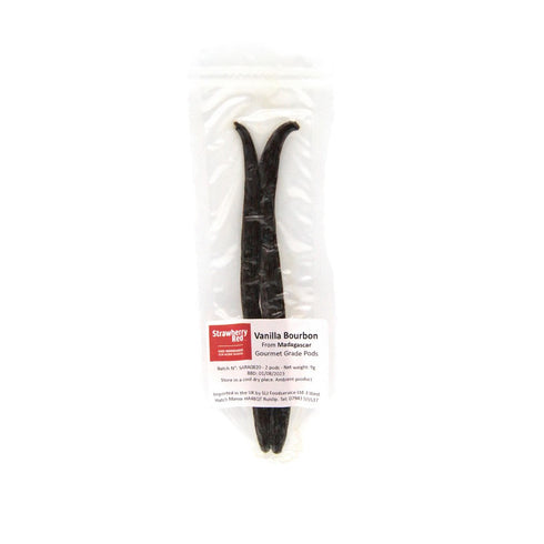 Bourbon Madagascar Vanilla Pods Premium "Single Estate" 14-18Cm 2 pods
