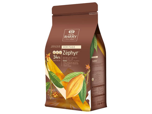 Cacao Barry Zephyr White Chocolate 34% 5kg
