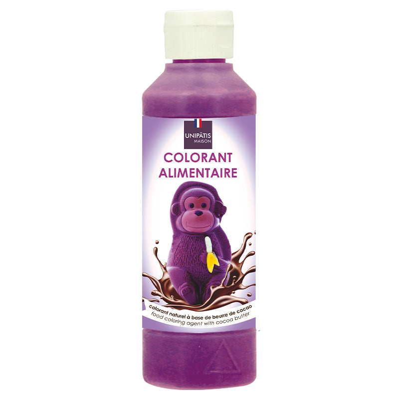 Unipatis Natural Purple Food Colouring Cocoa Butter 250g strawberryred