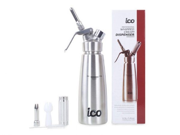 Whipped Cream Dispenser Stainless Steel - Cream Whipper - 1 Pint Large - To Whipped cream dispenser stainless steel - 1L ⁄ 33.8oz - Siphons - Lacor
